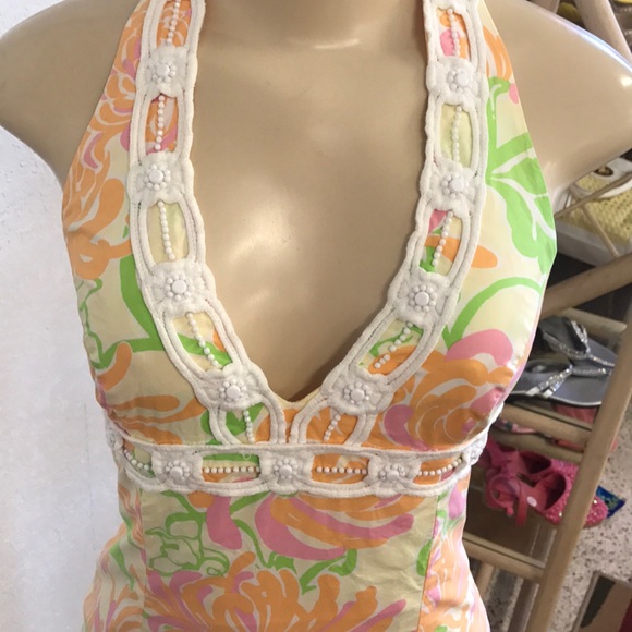 Lilly Pulitzer halter dress - Picture 7 of 8
